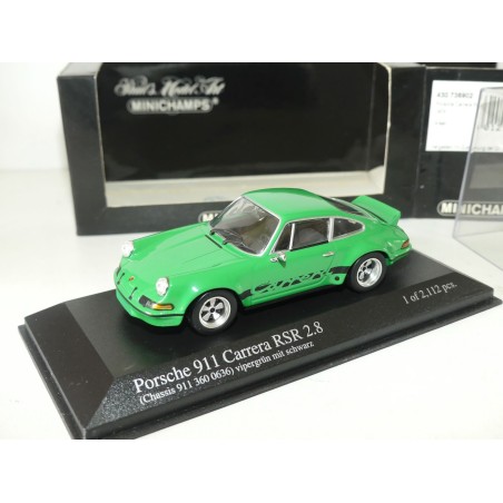 PORSCHE 911 CARRERA RSR 1973 Vert MINICHAMPS 1:43