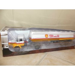 CAMION BERLIET TLR12 (1967-1973) CITERNE SHELL SEMI REMORQUE ALTAYA 1:43