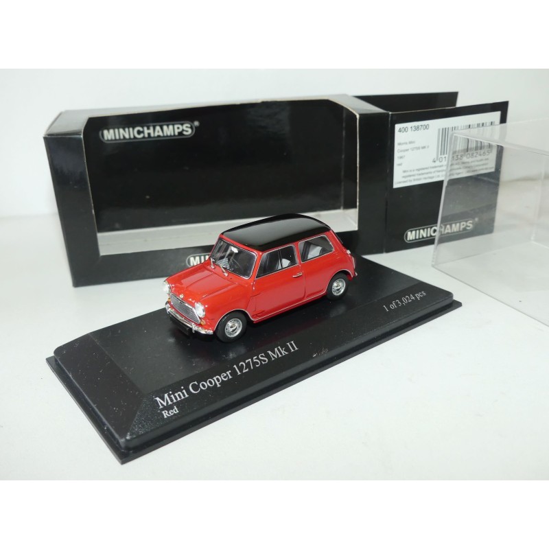 MINI COOPER 1275S MK II Rouge MINICHAMPS 1:43