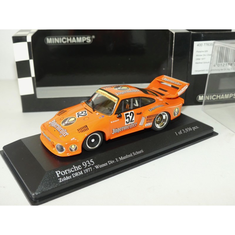 PORSCHE 935 N°52 DRM 1977 MINICHAMPS 1:43 JAGERMEIFTER