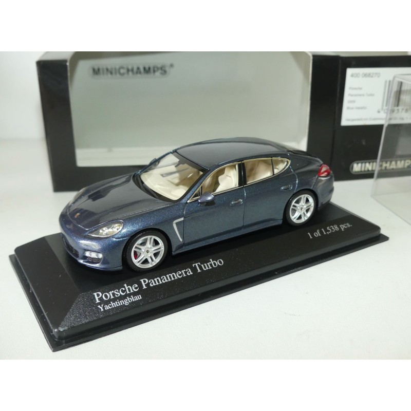 PORSCHE PANAMERA TURBO 2009 Bleu MINICHAMPS 1:43
