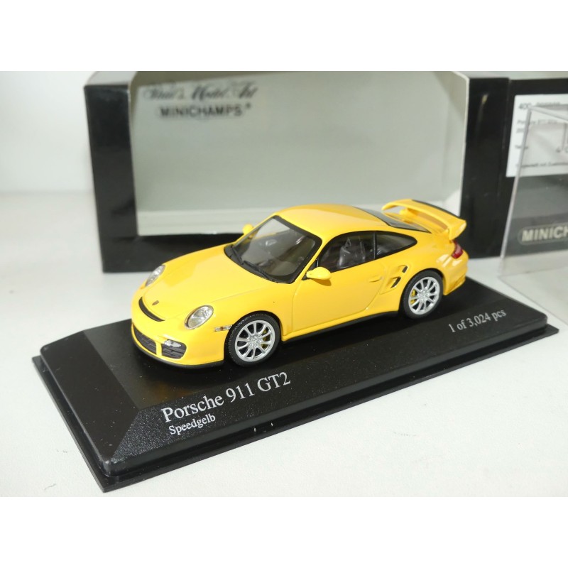 PORSCHE 911 GT2 997 2007 Jaune MINICHAMPS 1:43