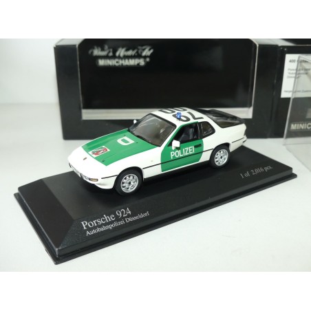 PORSCHE 924 AUTOBAHN POLIZEI DUSSELDORF MINICHAMPS 1:43
