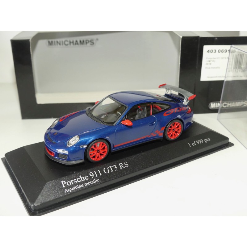 PORSCHE 911 GT3 RS 997 II 2010 Bleu MINICHAMPS 1:43