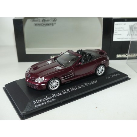 MERCEDES SLR McLAREN ROADSTER 2007 Bordeaux MINICHAMPS 1:43