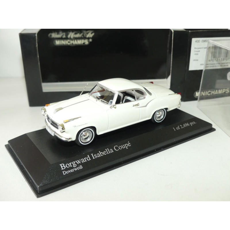 BORGWARD ISABELLA COUPE 1959 Blanc MINICHAMPS 1:43