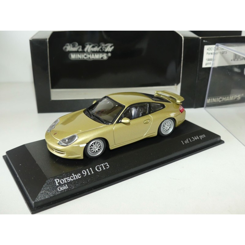 PORSCHE 911 GT3 996 1999 Gold MINICHAMPS 1:43