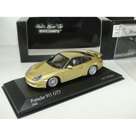 PORSCHE 911 GT3 996 1999 Gold MINICHAMPS 1:43