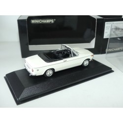 BMW 2002 CABRIOLET Blanc MINICHAMPS 1:43