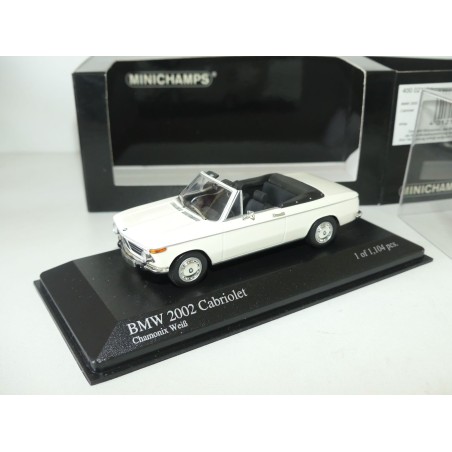 BMW 2002 CABRIOLET Blanc MINICHAMPS 1:43