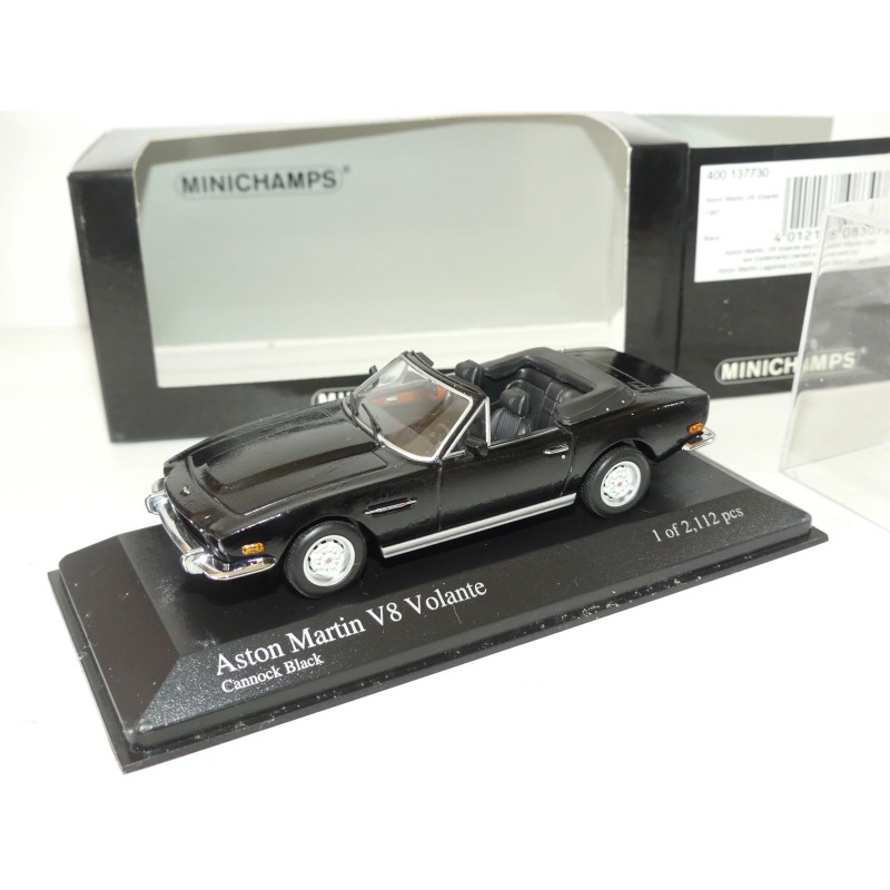 ASTON MARTIN V8 VOLANTE 1987 Noir Cannock Black MINICHAMPS 1:43