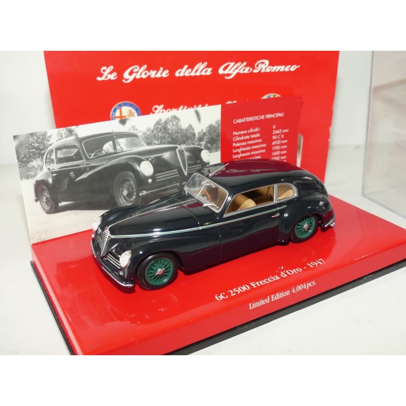 ALFA ROMEO 6C 2500 FRECCIA D\'ORO 1947 Noir MINICHAMPS 1:43
