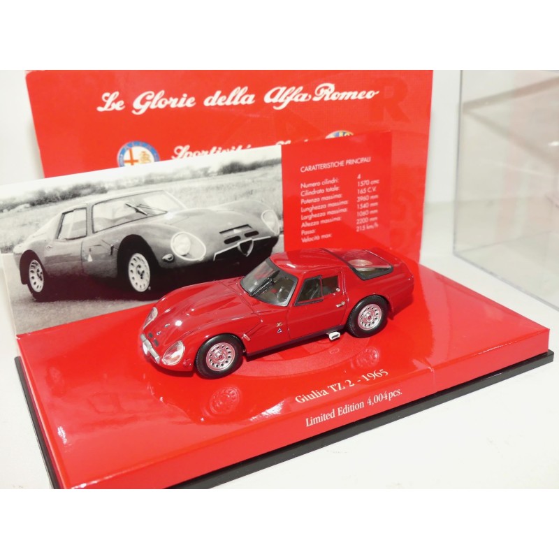 ALFA ROMEO TZ 2 1965 Rouge MINICHAMPS 1:43
