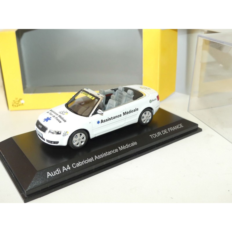 AUDI A4 CABRIOLET Tour De France ASSISTANCE MEDICALE NOREV 1:43