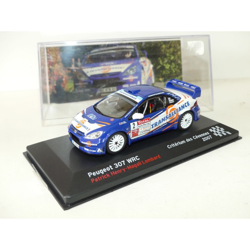 PEUGEOT 307 WRC RALLYE CRITERIUM DES CEVENNES 2007 P. HENRY ALTAYA 1:43 1er