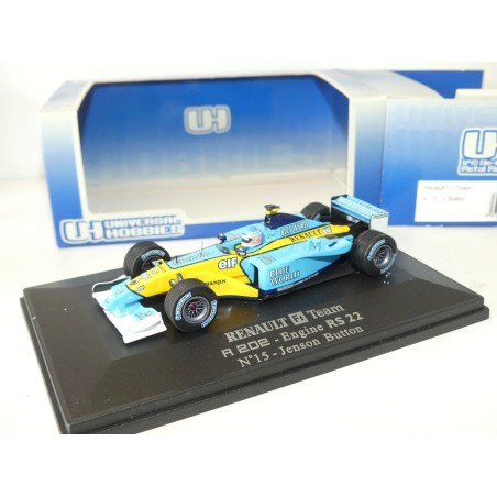 RENAULT F1 TEAM R202 GP 2002 J. BUTTON UNIVERSAL HOBBIES 1:43