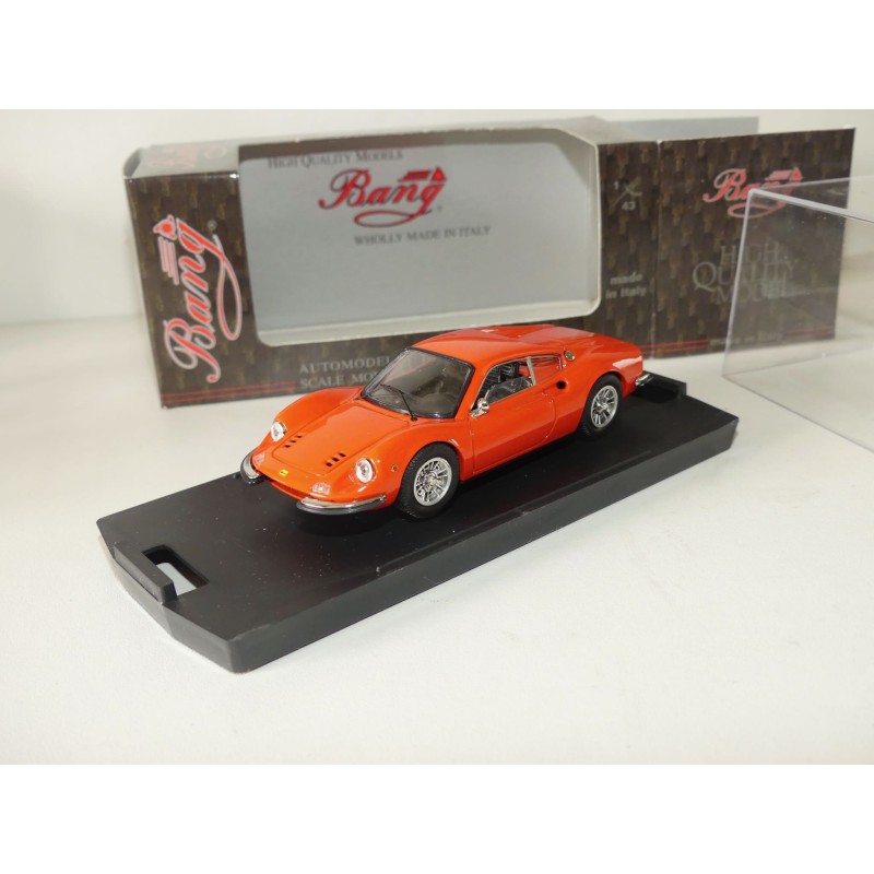 FERRARI DINO 206 STREET 1967 Orange BANG 7182 1:43