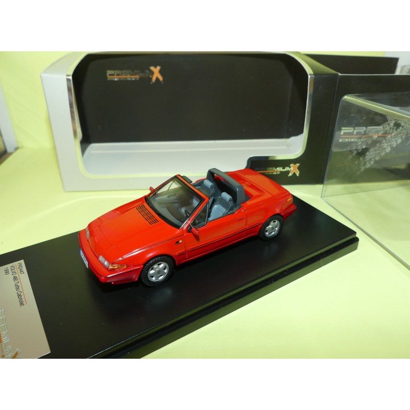 VOLVO 480 TURBO CABRIOLET 1990 Rouge PREMIUM CLASSIXXS 1:43