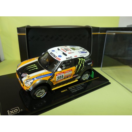 MINI COUNTRYMAN ALL 4 RACING N°305 RALLYE PARIS DAKAR 2012 IXO RAM573P 1:43 2ème