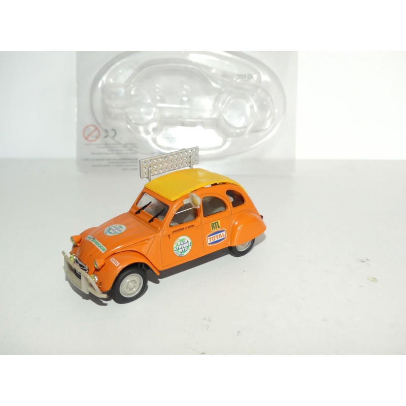CITROEN 2CV NÂ°020 RALLYE GRAND RAID 1973 NOREV 1:43 sous coque