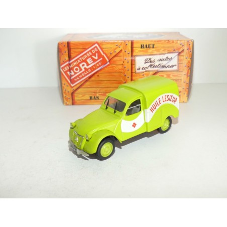 CITROEN 2CV NÂ°032 FOURGONNETTE HUILE LESIEUR NOREV 1:43 boite carton