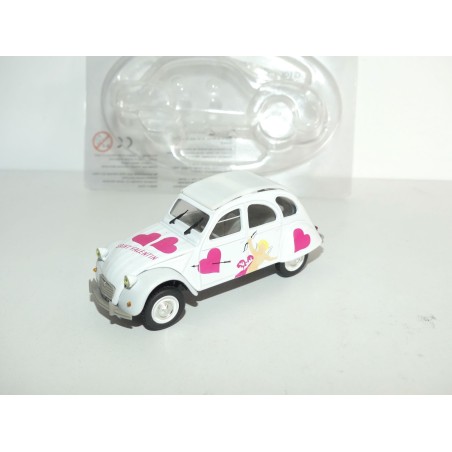 CITROEN 2CV N°033 SIX SAINT VALENTIN 1986 NOREV 1:43 sous coque