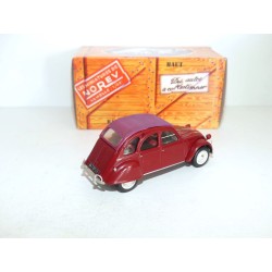 CITROEN 2CV N°035 EXPORT LUXE 1967 Bordeaux NOREV 1:43 boite carton