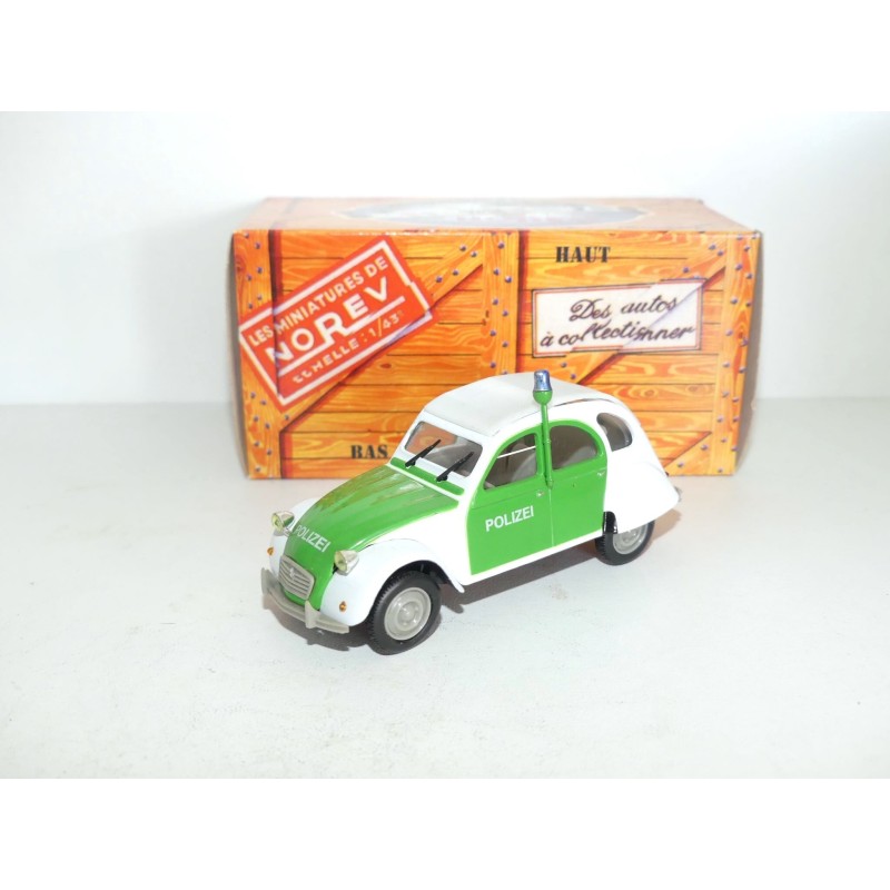 CITROEN 2CV N°037 POLIZEI POLICE ALLEMANDE NOREV 1:43 boite carton
