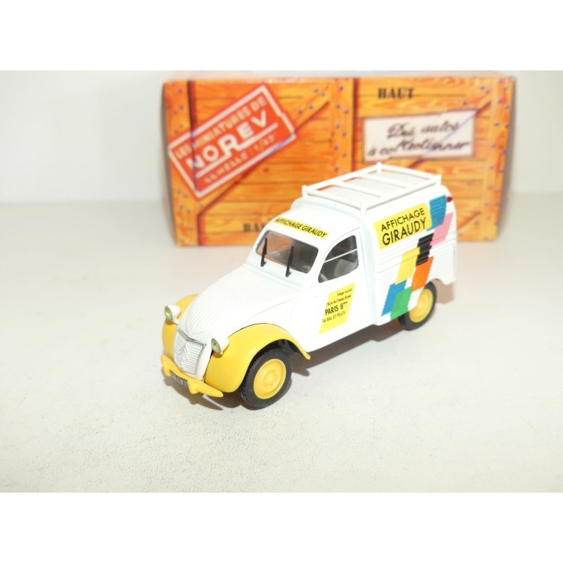 CITROEN 2CV N°073 FOURGONNETTE GIRAUDY NOREV 1:43 boite carton