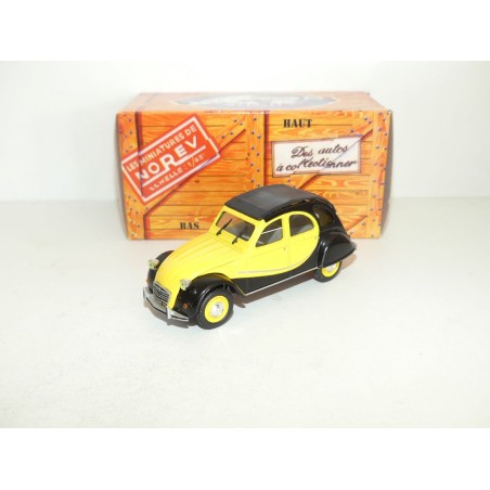 CITROEN 2CV N°075 CHARLESTON 1982 Jaune et Noir NOREV 1:43 boite carton