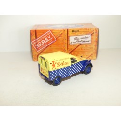 CITROEN 2CV N°076 FOURGONNETTE PATES DELICES NOREV 1:43 boite carton