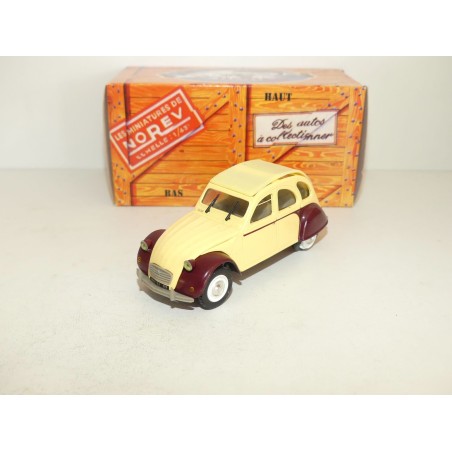 CITROEN 2CV N°078 DOLLY - 1985 Bordeaux et beige NOREV 1:43 boite carton