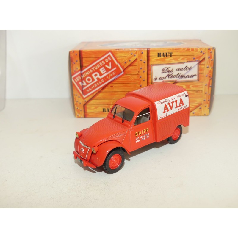 CITROEN 2CV N°081 FOURGONNETTE SHIP AVIA NOREV 1:43 boite carton