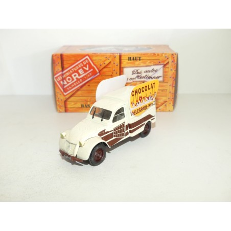 CITROEN 2CV N°089 FOURGONNETTE CHOCOLAT DELESPAUL HAVEZ NOREV 1:43 boite carton