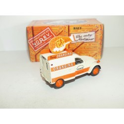 CITROEN 2CV N°091 FOURGONNETTE ORANGINA  AVEC BOUTEILLE 1956 NOREV 1:43 boite carton
