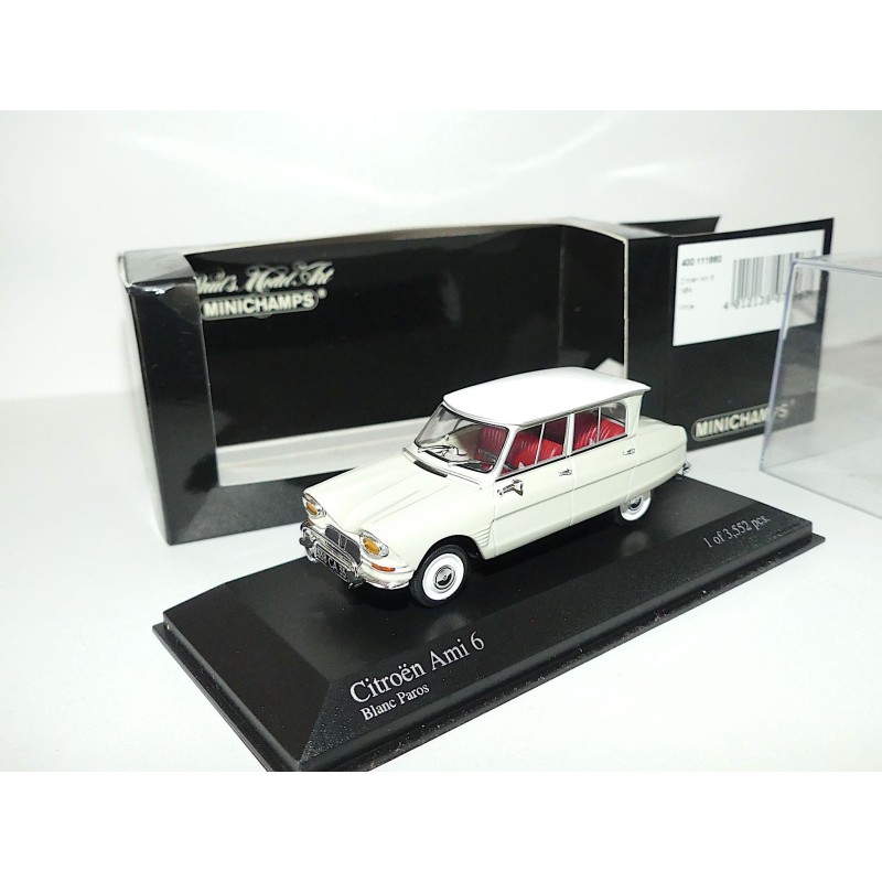 CITROEN AMI 6 1964 Beige et Toit Blanc MINICHAMPS 1:43