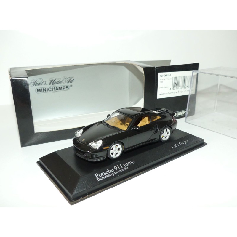 PORSCHE 911 TURBO 996 1999 Dunkelolivgrun Vert MINICHAMPS 1:43
