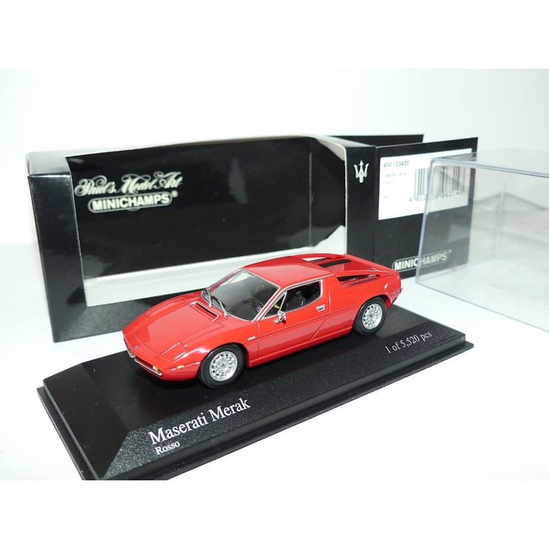MASERATI MERAK 1974 Rouge MINICHAMPS 1:43