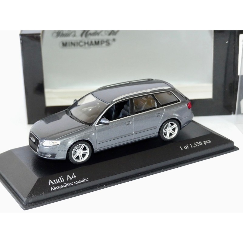 AUDI A4 AVANT B7 3.2 QUATTRO S LINE 2004 Gris MINICHAMPS 1:43