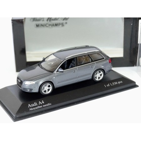 AUDI A4 AVANT B7 3.2 QUATTRO S LINE 2004 Gris MINICHAMPS 1:43
