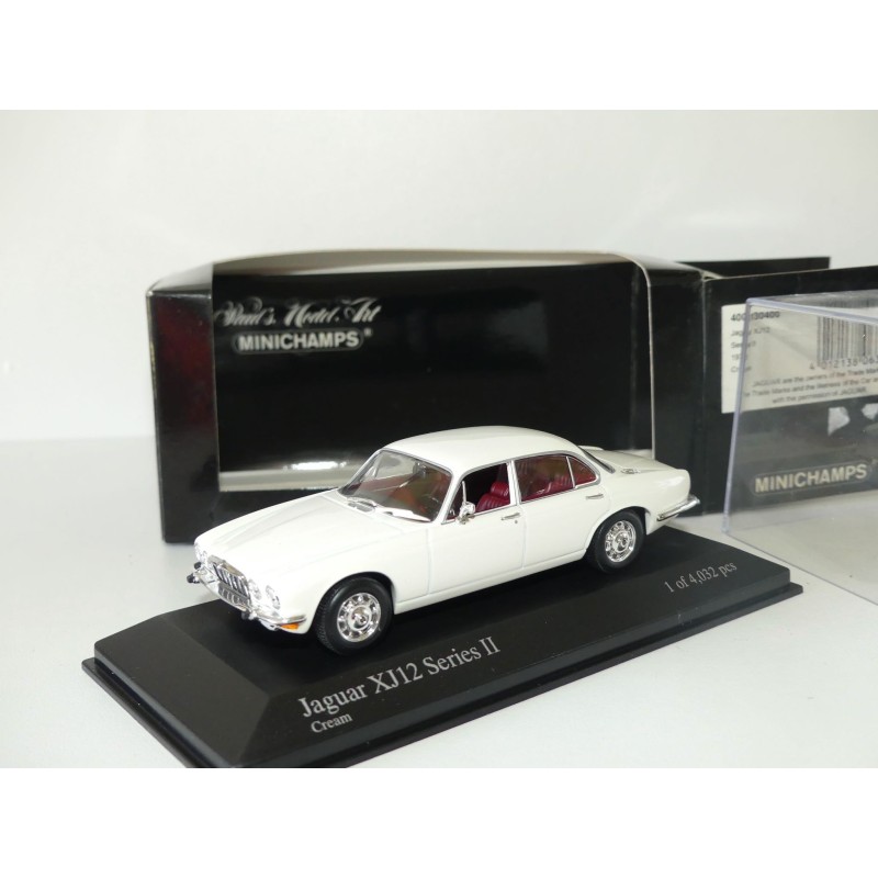 JAGUAR XJ12 SERIE II 1975 Blanc CrÃ¨me MINICHAMPS 1:43