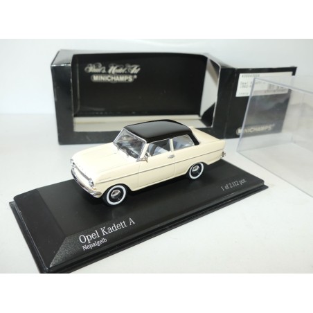 OPEL KADETT A 1962-65 Crème et toit Noir MINICHAMPS 1:43