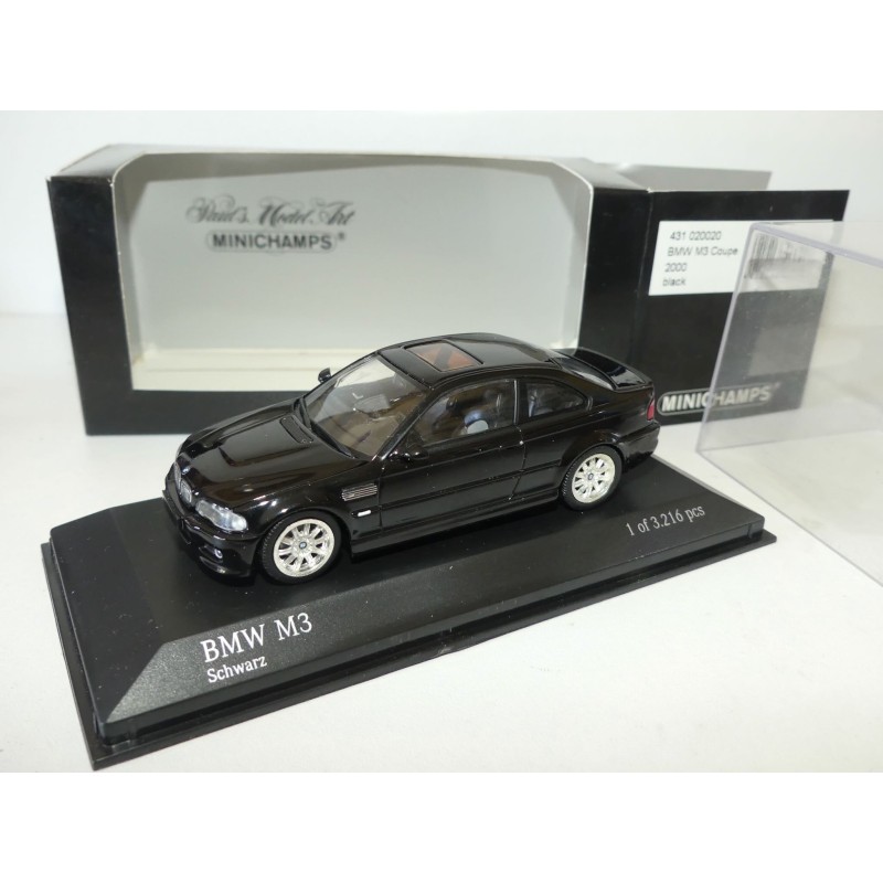 BMW M3 E46 2000 Noir MINICHAMPS 1:43