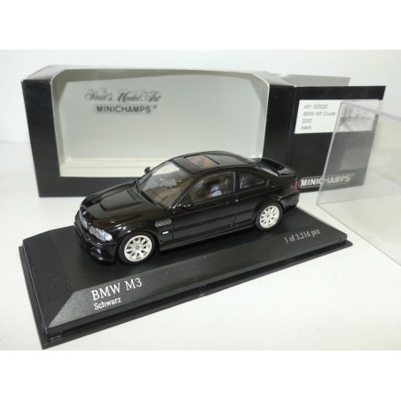BMW M3 E46 2000 Noir MINICHAMPS 1:43