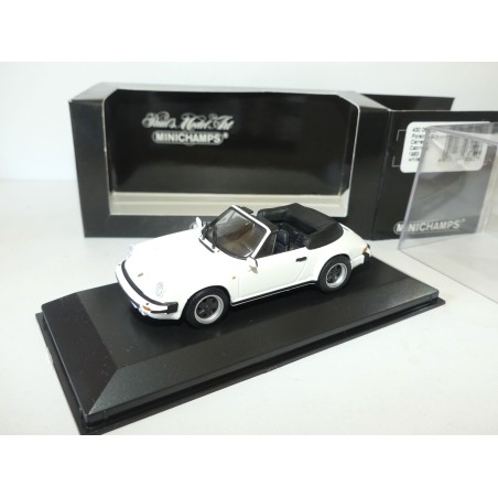 PORSCHE 911 CARRERA CABRIOLET serie G 1983 Blanc MINICHAMPS 1:43