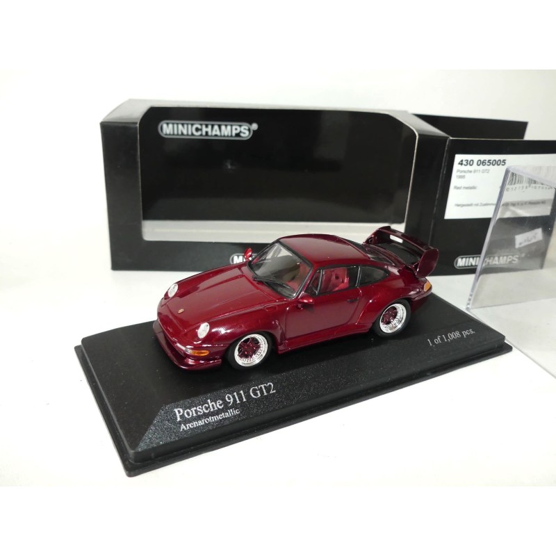 PORSCHE 911 GT2 993 1995 Bordeaux MINICHAMPS 1:43