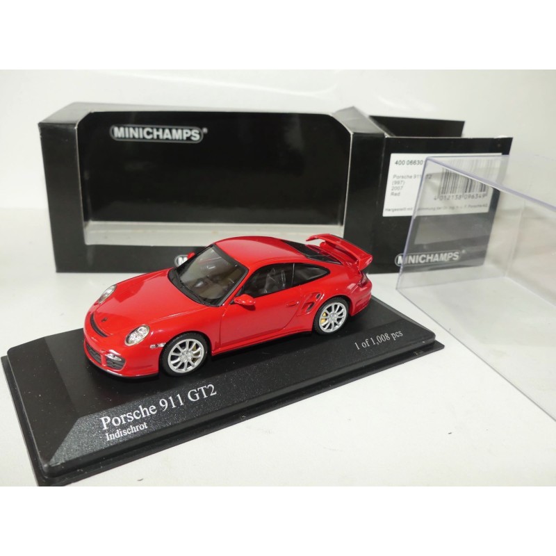 PORSCHE 911 GT2 997 2007 Rouge MINICHAMPS 1:43