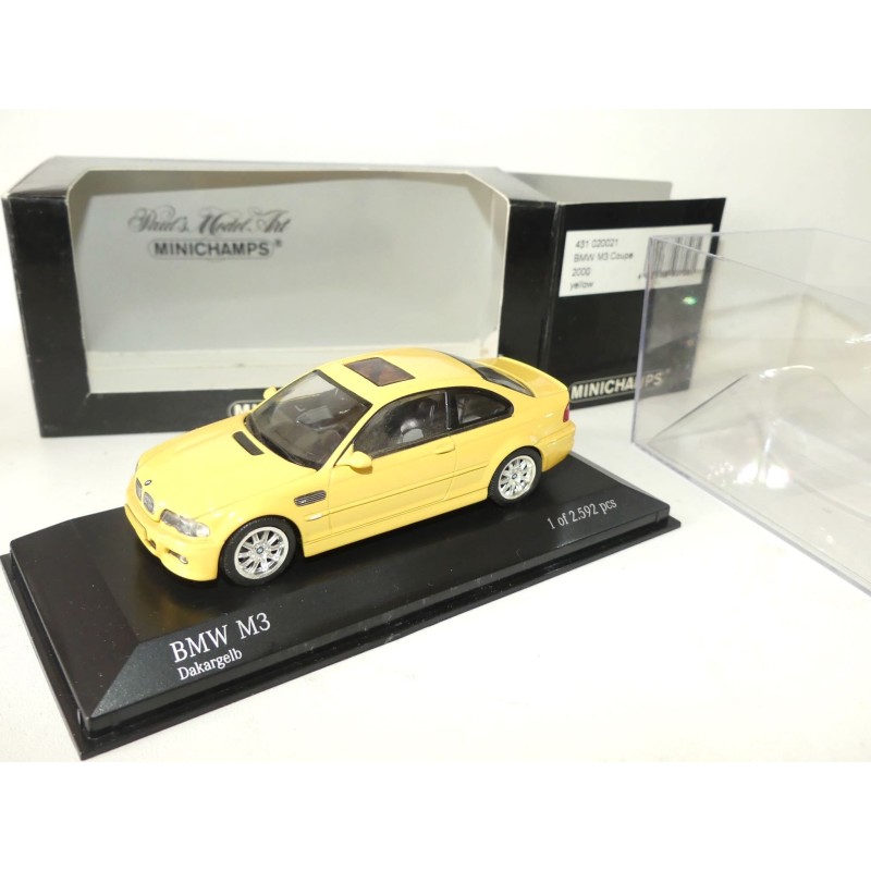 BMW M3 E46 2000 Jaune MINICHAMPS 1:43