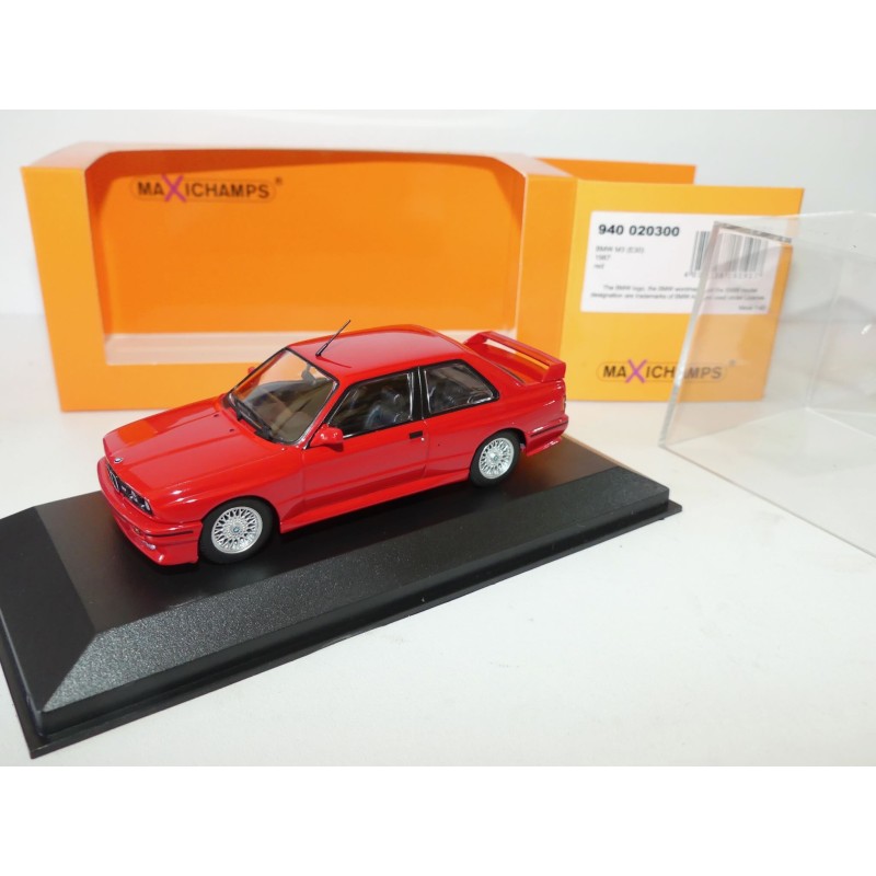 BMW M3 E30 1987 Rouge MAXICHAMPS MINICHAMPS 1:43
