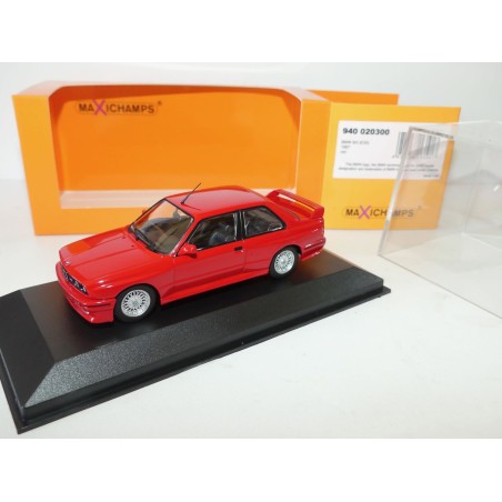 BMW M3 E30 1987 Rouge MAXICHAMPS MINICHAMPS 1:43
